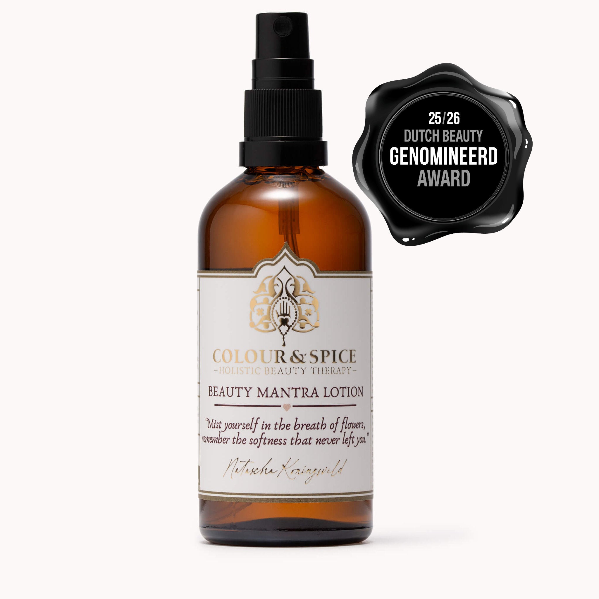 Beauty Mantra Lotion 100ml  van Colour&Spice met Dutch Beauty Award-nominee logo