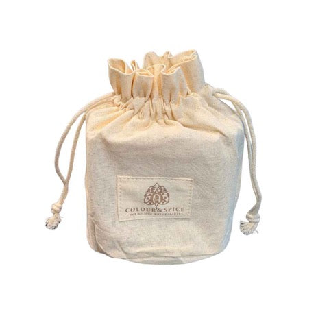 Katoenen Colour&Spice tasje met ronde bodem
