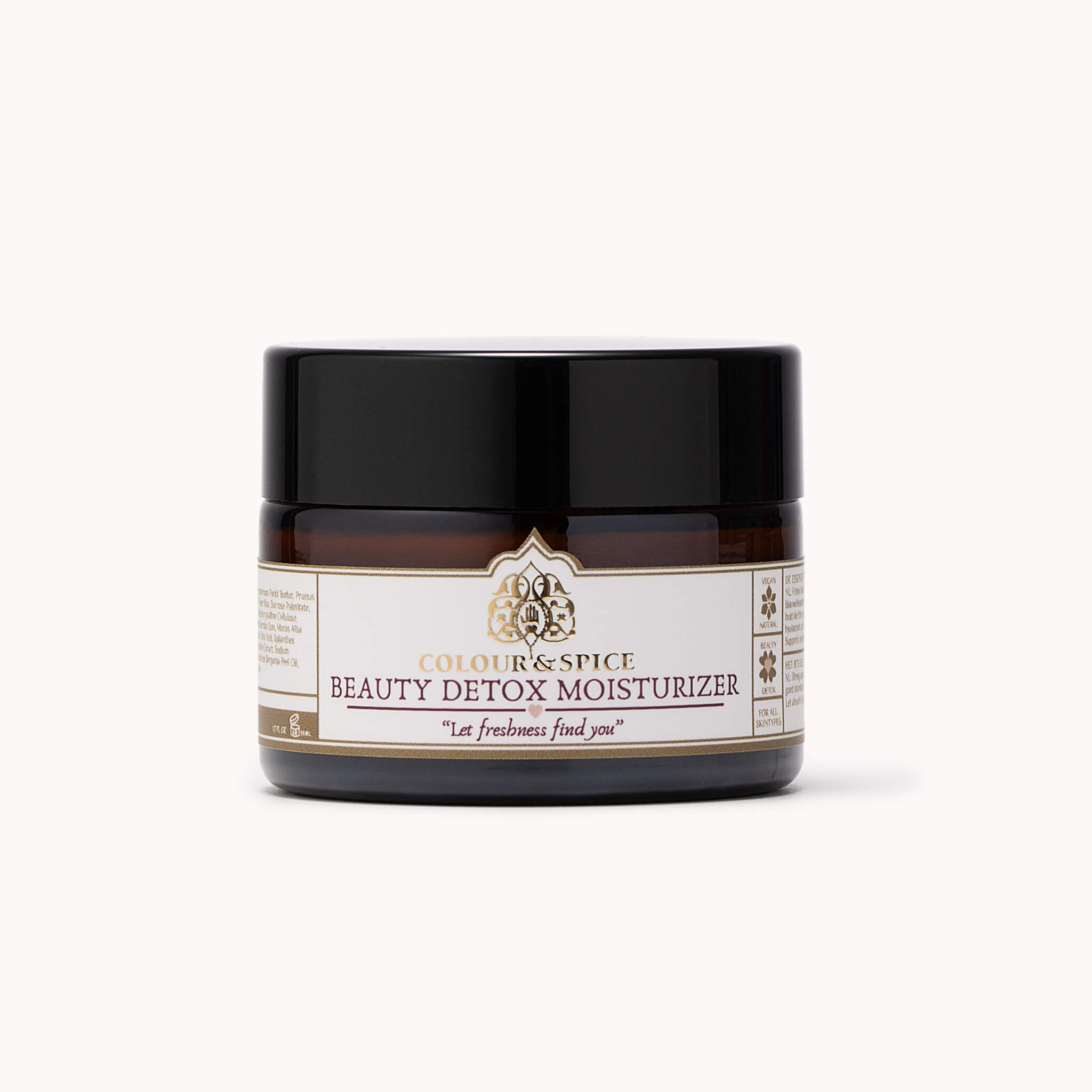 Beauty Detox Moisturizer 50 ml pot van Colour and Spice op lichte achtergrond