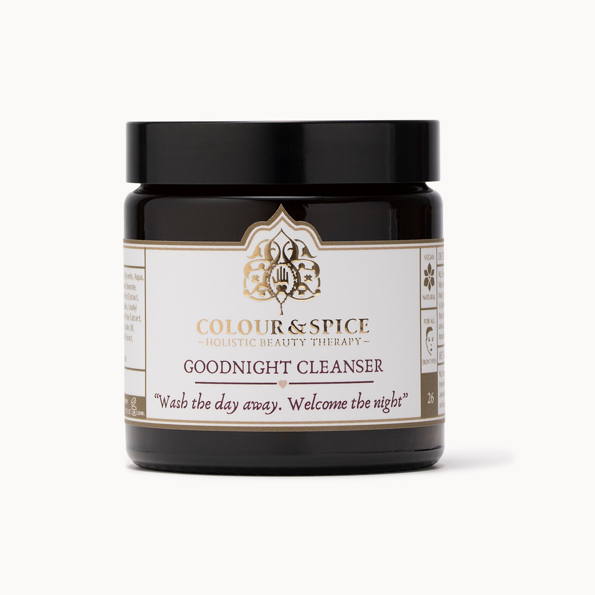 Goodnight Cleanser 120 ml pot van Colour and Spice op lichte achtergrond