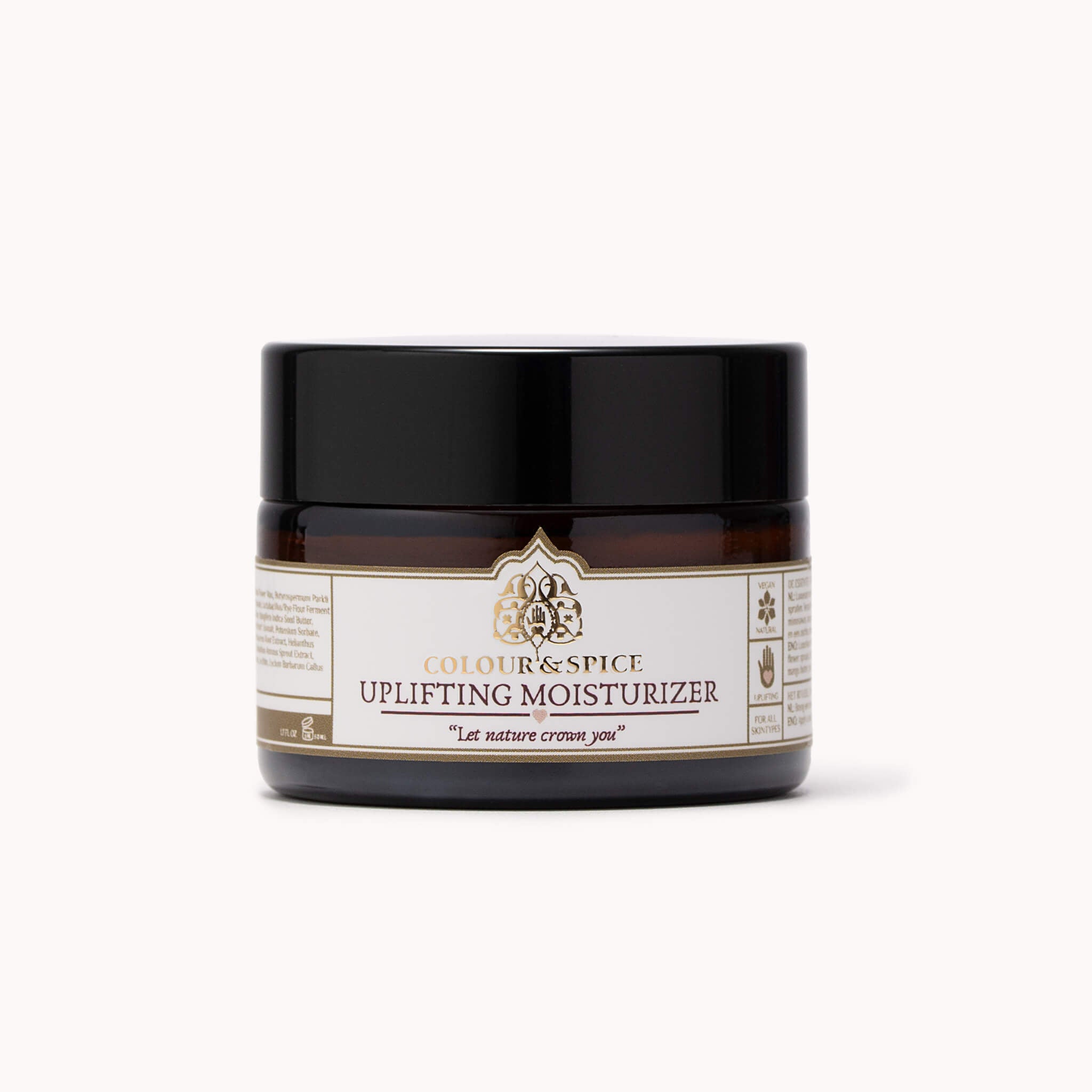 Uplifting Moisturizer 50 ml pot van Colour and Spice op lichte achtergrond